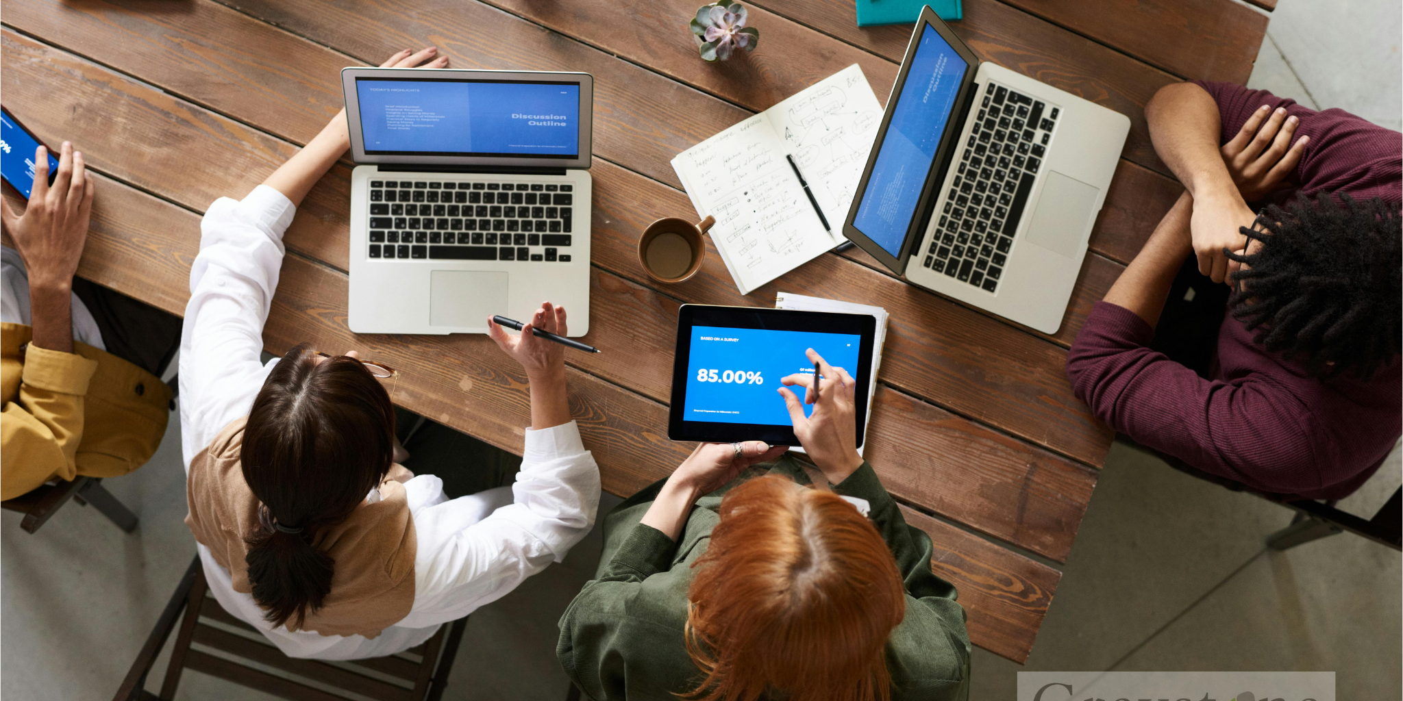 Development days Meeting around a table business setting